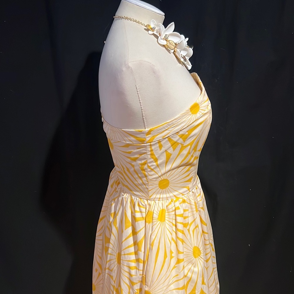 Flora Bea big floral cotton sateen maxi gown spaghetti straps are detachable-NWT - Picture 6 of 16